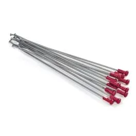 KITE 20.901.0.RO SPOKES & NIPPLES 21' FRONT ALUMINIUM REPLACEMENT KIT SILVER | RED