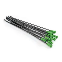 KITE 20.907.1.VE SPOKES & NIPPLES 19' REAR ALUMINIUM REPLACEMENT KIT BLACK | GREEN