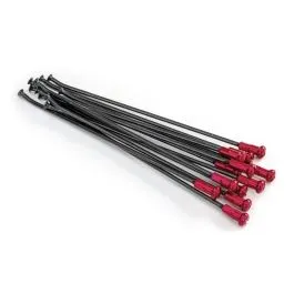 KITE 20.909.1.RO SPOKES & NIPPLES KIT 18' REAR ALUMIUM BLACK | RED