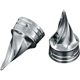 KURYAKYN 1219 AXLE CAPS TWISTED CHROME