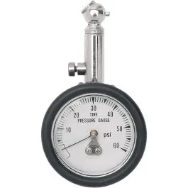 DRAG SPECIALTIES DS181211-1BCSC2 TIRE PRESSURE GAUGE 60PSI 45°