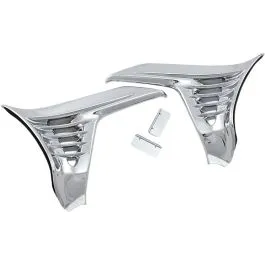 KURYAKYN 3913 LOUVERED CHROME BATTERY BOX COVERS