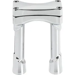 BILTWELL 6413-105-06 CHROME 6' OVERSIZED MURDOCK RISERS