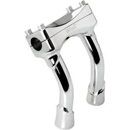 BILTWELL 6414-105-06 CHROME 6' OVERSIZED MURDOCK PULLBACK RISERS