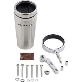 KURYAKYN 1463 UNIVERSAL DRINK HOLDER WITH STAINLESS CUP CHROME
