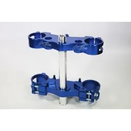 KITE 16.000.0.BL TRIPLE CLAMP MX-EN 20 MM OFFSET ALUMINIUM ANODIZED BLUE