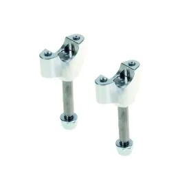 KITE 10.307.C.SI HANDLEBAR CLAMP MX-EN LOWER Ø 22/50 ANODIZED SILVER