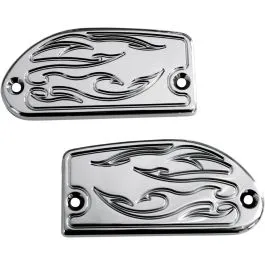 BARON BA-7629-03 MASTER CYLINDER COVER FLAME CHROME