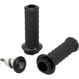 BILTWELL 6605-201-01 ALUMICORE TBW GRIPS BLACK