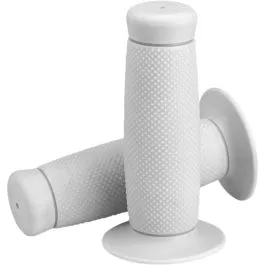 BILTWELL 6704-0201 RENEGADE 1' GRIPS KRATON RUBBER WHITE