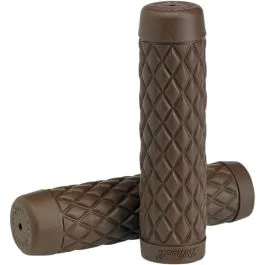 BILTWELL 6705-0401 TORKER 1' GRIPS KRATON RUBBER CHOCOLATE