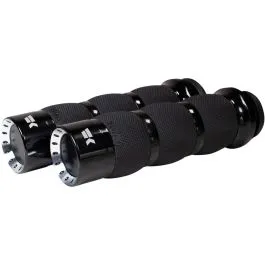 KHROME WERKS 500130 BLACK AIR TURBINE GRIPS FOR TBW