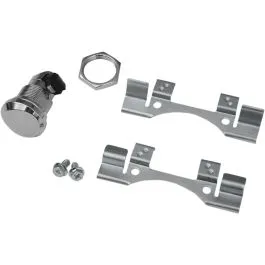 DRAG SPECIALTIES 77388 LATCH FUEL DOOR PUSH-BUTTON CHROME