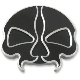 DRAG SPECIALTIES 78048BB2 GAS CAPS SPLIT SKULL BLACK