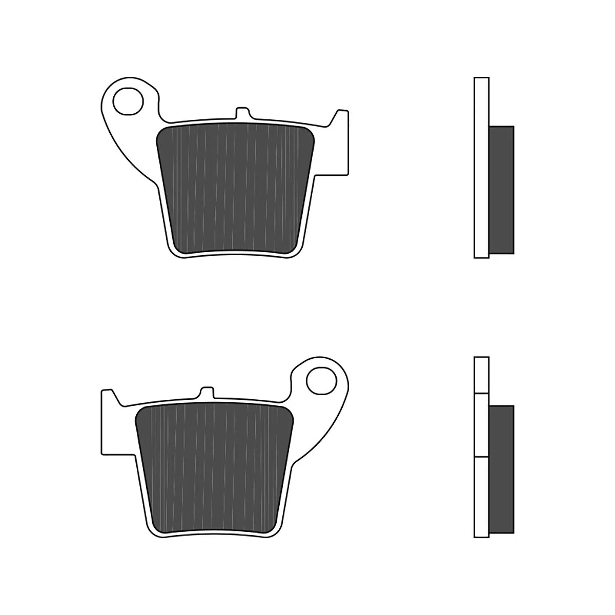 Pastiglie Brembo Freno Posteriori 07106cc Per Fantic Motor Caballero Regolarità 50 2010 > 2012-07106CC-294124