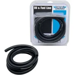 DRAG SPECIALTIES DOH-0388 OIL LINE BLACK RUBBER 3/8' 8'