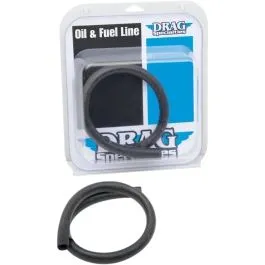 DRAG SPECIALTIES DOH-0122 OIL LINE BLACK RUBBER 1/2' 2'