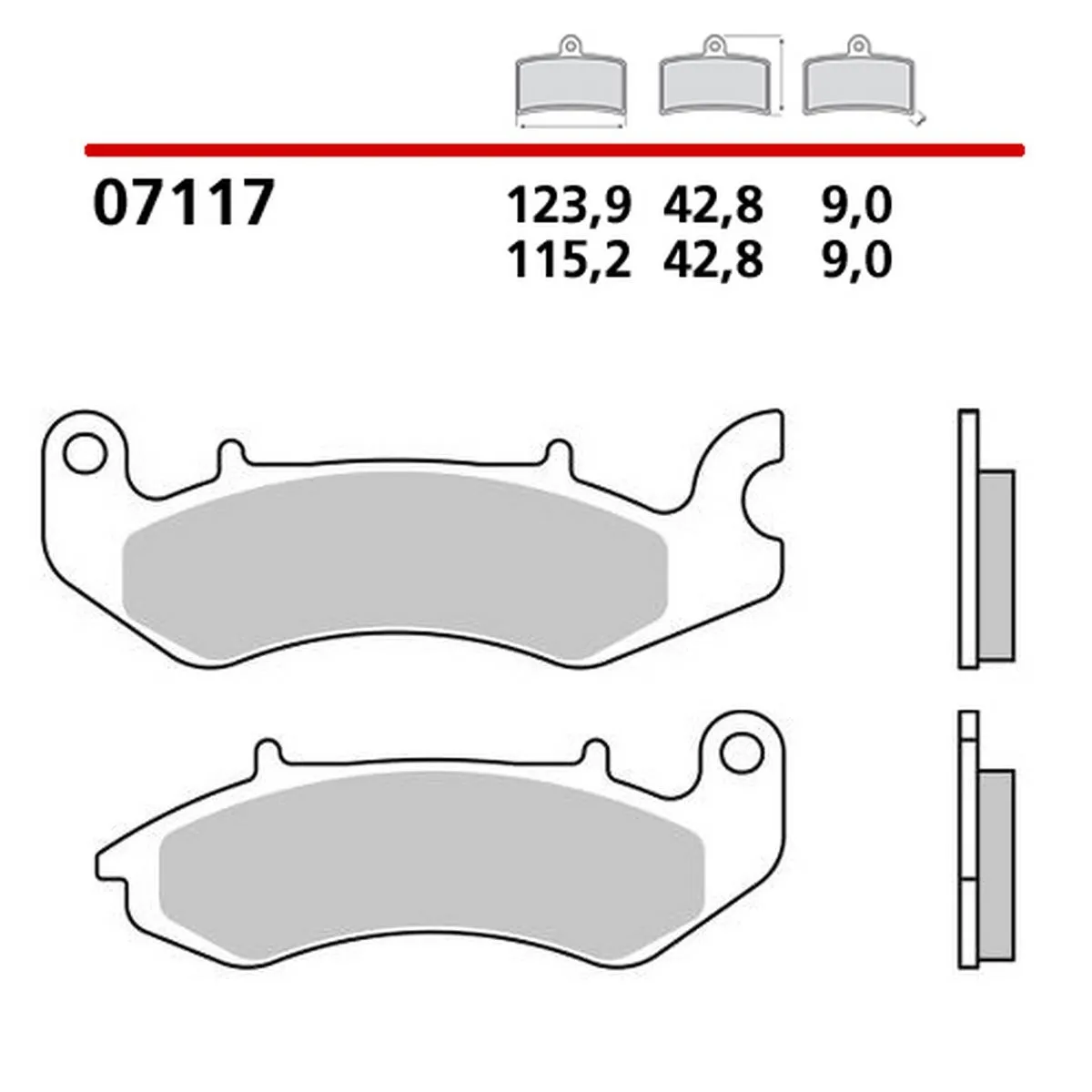 Pastiglie Brembo Freno Anteriori 07117cc Per Keeway Silverblade Ii 125 2017 > 2020-07117CC-294911