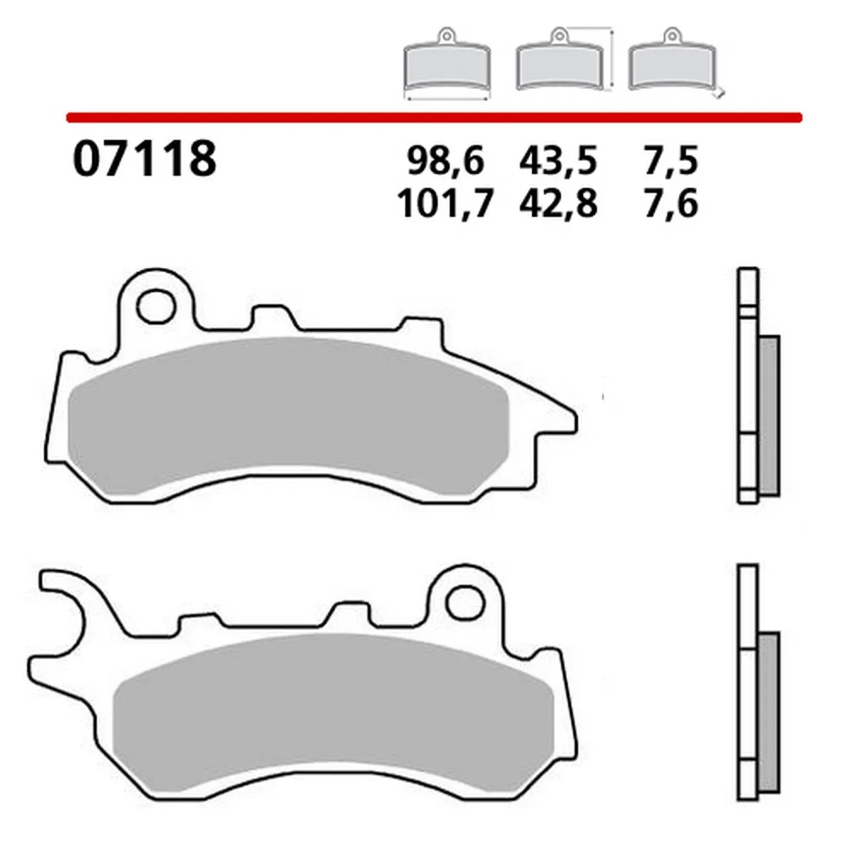 Pastiglie Brembo Freno Anteriori 07118cc Per Honda Pcx Abs 150 2018 > 2020-07118CC-294285