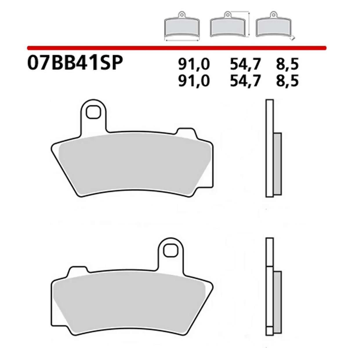 Pastiglie Brembo Freno Posteriori 07bb4180 Per Bmw R18 1800 2021 > 2023-07BB4180-386196