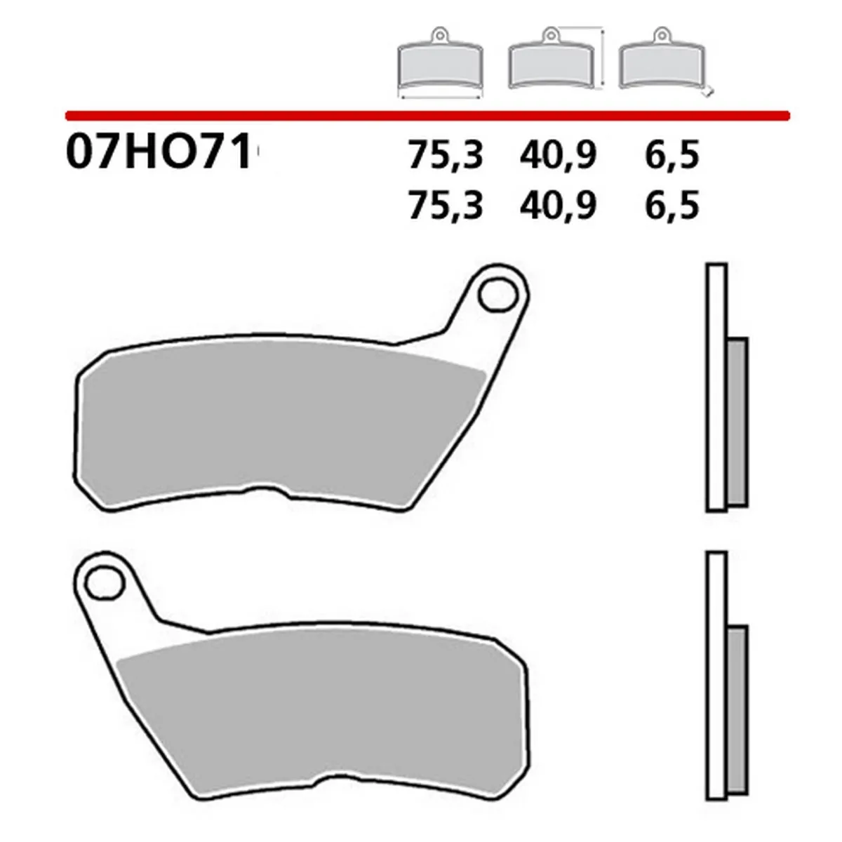 Pastiglie Brembo Freno Anteriori 07ho71cc Per Hm Cre Six Competition 50 2007 > 2012-07HO71CC-294265
