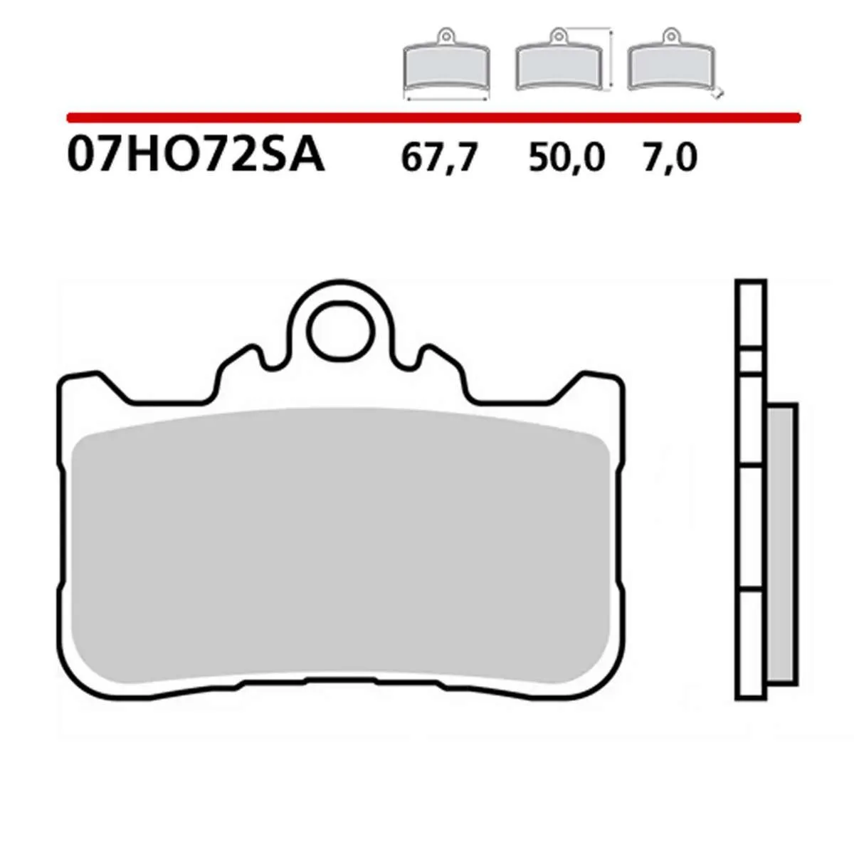 Pastiglie Brembo Freno Anteriori 07ho72sa Per Honda Cb X 500 2022 > 2024-07HO72SA-386252