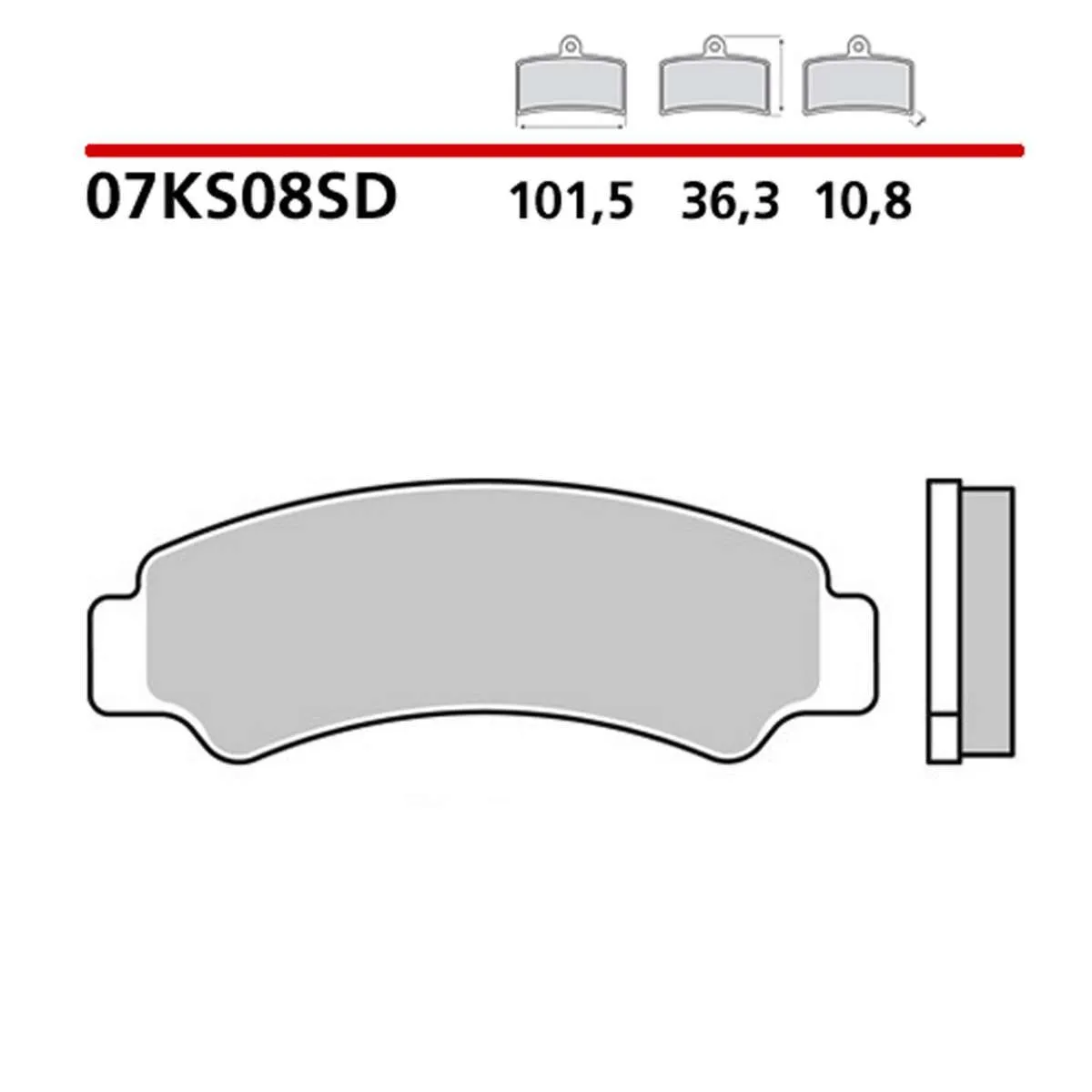 Pastiglie Brembo Freno Anteriori 07ks08sd Per Cf Moto C-force 400 2018 > 2021-07KS08SD-386210
