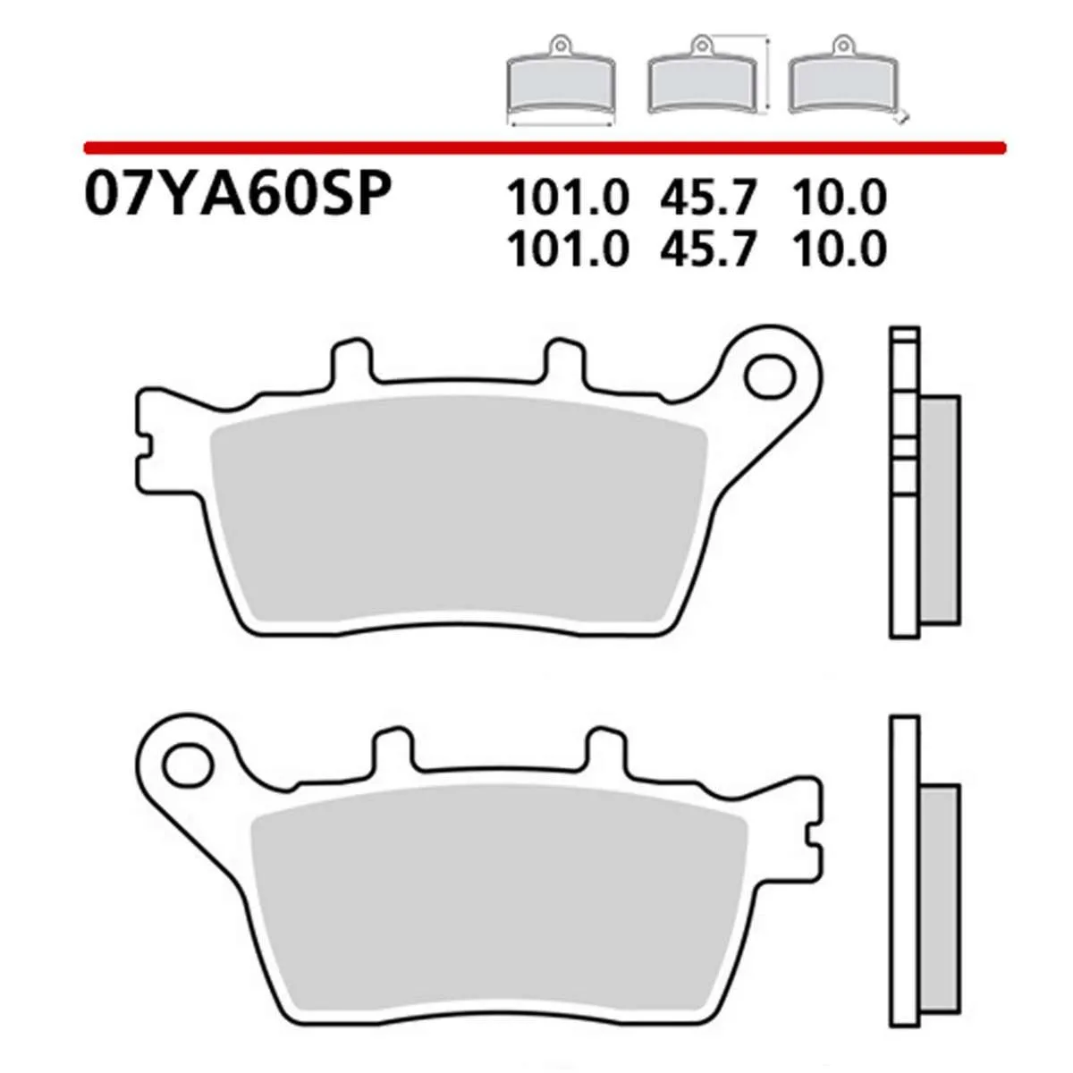 Pastiglie Brembo Freno Posteriori 07ya60sp Per Yamaha Niken Mxt 850 2018 > 2022-07YA60SP-386305