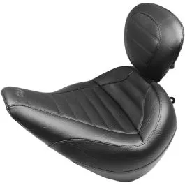 MUSTANG 79022 SEAT SOLO TOURING W/DRIVER BACHREST BLACK