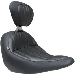 MUSTANG 79041 SEAT SOLO TOURING W/DRIVER BACHREST BLACK
