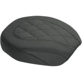 MUSTANG 76705 PILLION PAD SOLO WIDE TRIPPER DIAMOND STITCHED BLACK