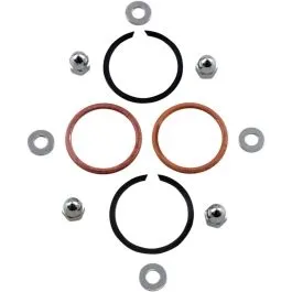 JAMES GASKET 65324-83-KCR1 GASKET KIT EXHAUST MOUNTING WITH COPPER CRUSH RINGS & CHROME ACORN NUTS