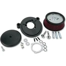 ARLEN NESS 18-326 AIR FILTER KIT BIG SUCKER STAGE 1 WITH STANDARD AIR FILTER SMOOTH BLACK