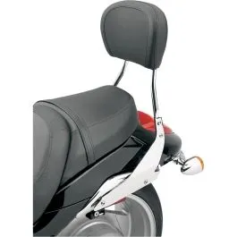 COBRA 02-8840 SHORT ROUND SISSY BAR CHROME WITH PAD SUZUKI