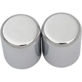 DRAG SPECIALTIES C77-0099C COVER DOCK POINTS SMALL CHROME