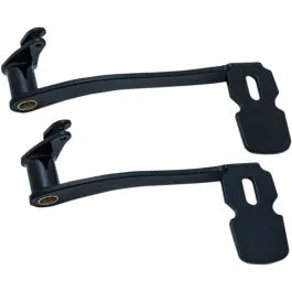 KURYAKYN 9673 EXTENDED BRAKE PEDAL FOR TOURING & TRIKE WITH LOWERS BLACK