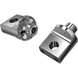 KURYAKYN 8883 NON-PIVOTING SPLINED MALE MOUNT ADAPTERS CHROME