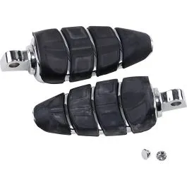 KURYAKYN 4316 FOOTPEGS KINETIC WITH MALE MOUNT ADAPTERS CHROME