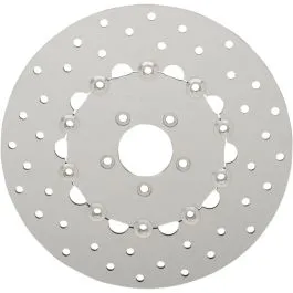 DRAG SPECIALTIES B06-0199ASP ROTORS BRAKE 11.8' FRONT DRILLED POLISHED STAINLESS STEEL