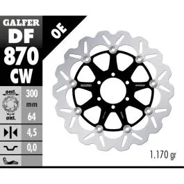 GALFER DF870CW BRAKE DISC FLOAT WAVE