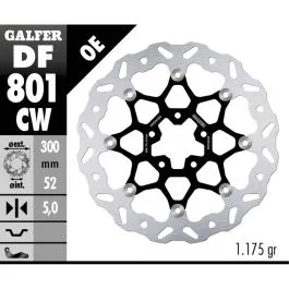 GALFER DF801CW BRAKE DISC FLOAT WAVE