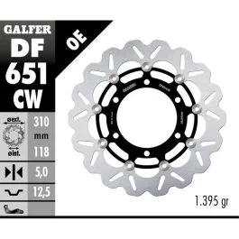 GALFER DF651CW BRAKE DISC FLOAT WAVE