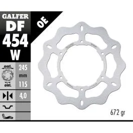 GALFER DF454W BRAKE DISC FIXED WAVE