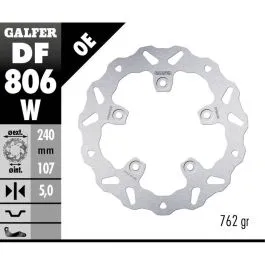 GALFER DF806W BRAKE DISC FIXED WAVE