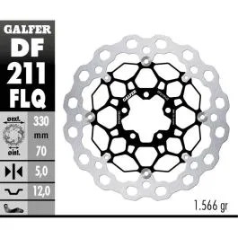 GALFER DF211FLQ BRAKE DISC FLOAT CUBIQ
