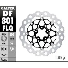 GALFER DF801FLQ BRAKE DISC FLOAT CUBIQ