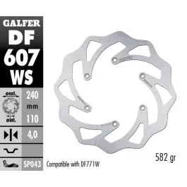 GALFER DF607WS BRAKE DISC FIXED WAVE