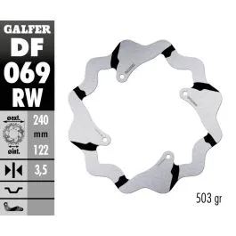 GALFER DF069RW BRAKE DISC FIXED WAVE GR