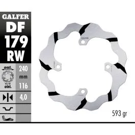 GALFER DF179RW BRAKE DISC FIXED WAVE GR