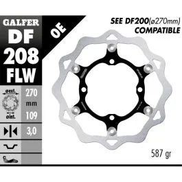 GALFER DF208FLW BRAKE DISC FLOAT WAVE